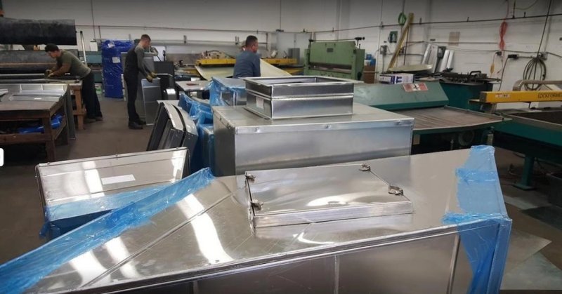 Hiring for the production of ventilation ducts - Work in comfortable conditions