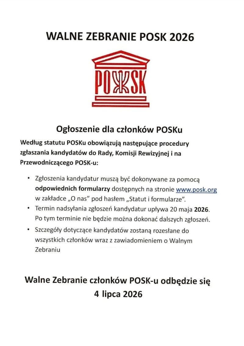 General Meeting of POSK Members 2026