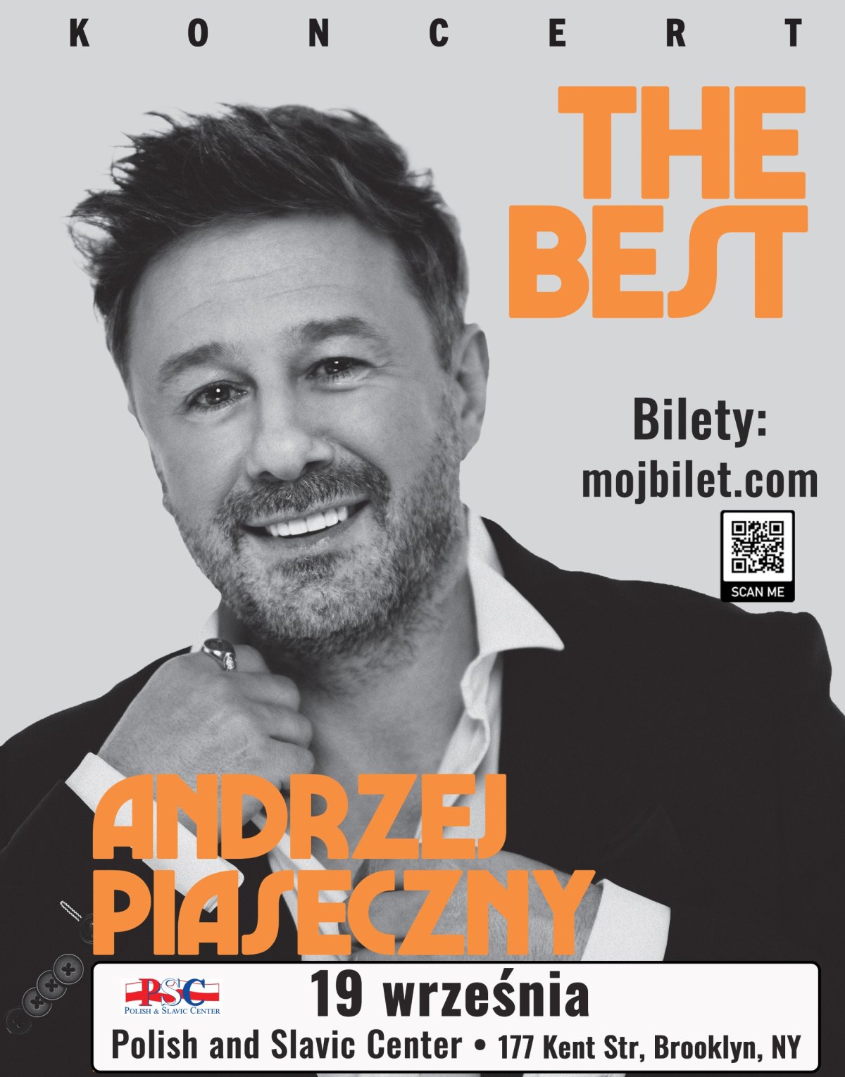 Join us for the Concert: The Best of Andrzej Piaseczny: September 19, 177 Kent St, 7pm