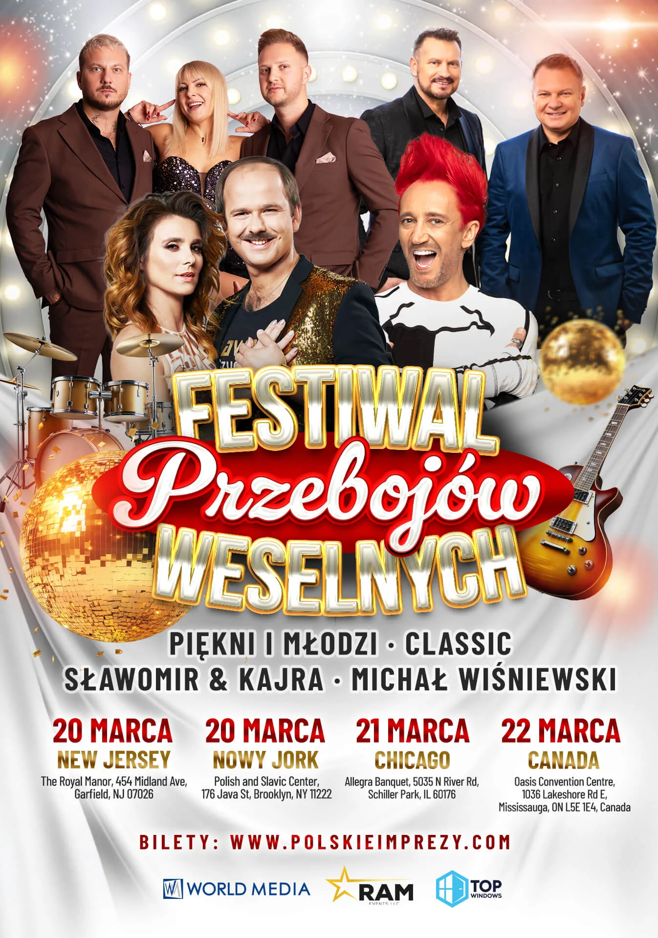 Festiwal Weselnych Przebojów w USA i Kanadzie | 2026 - New York