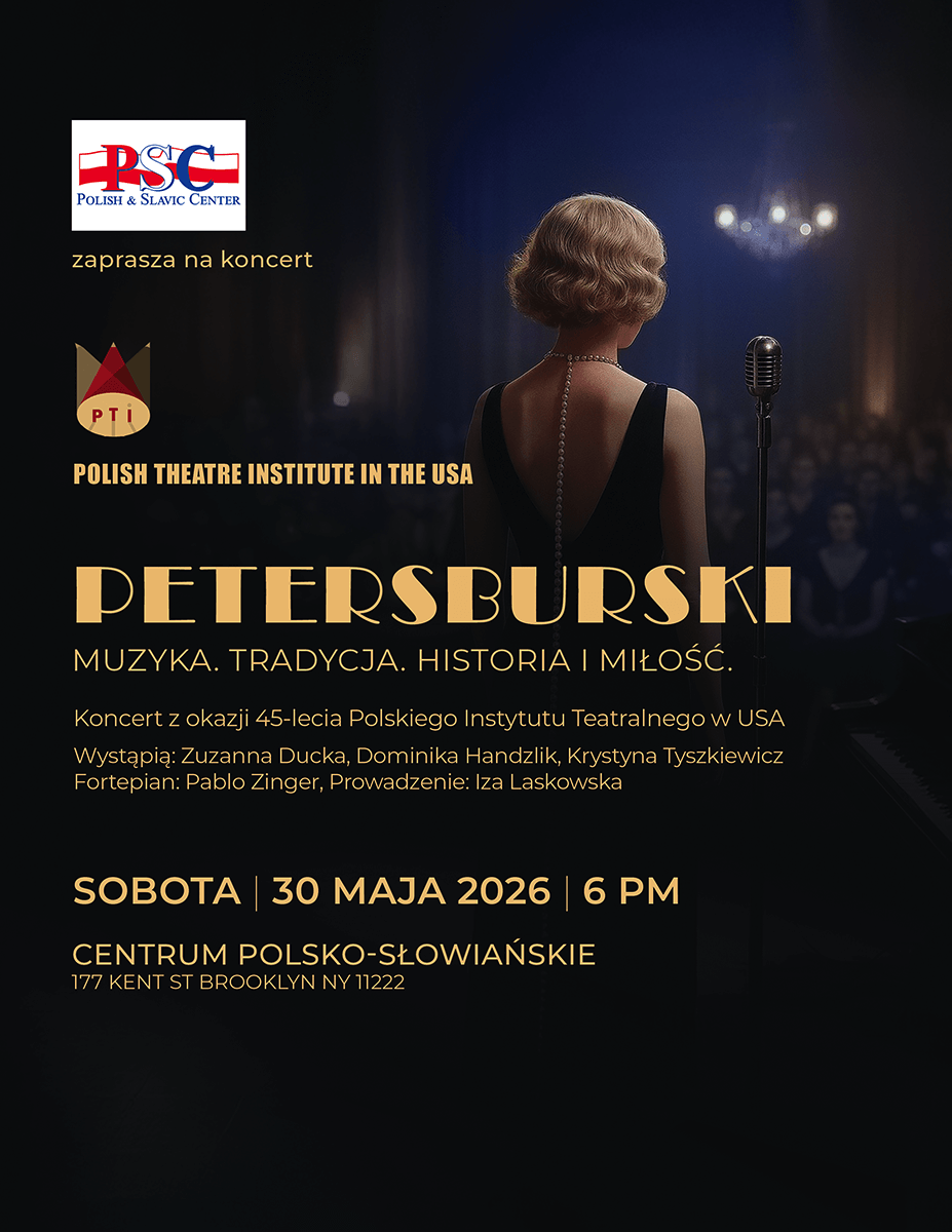 Petersburski – Muzyka. Tradycja. Historia i miłość. –  30 maja 2026, godz. 6:00pm, 177 Kent St