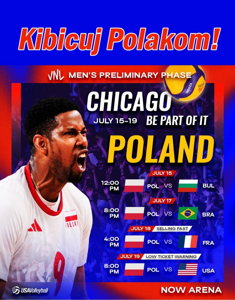 Polish VOLLEYBALL PLAYERS are coming back to Chicago!